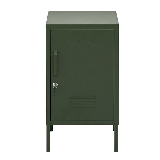 ArtissIn Bedside Table Metal Cabinet - Green