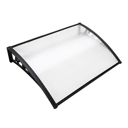 Instahut Window Door Awning 1mx1.2m Transparent Hollow Sheet Plastic Frame