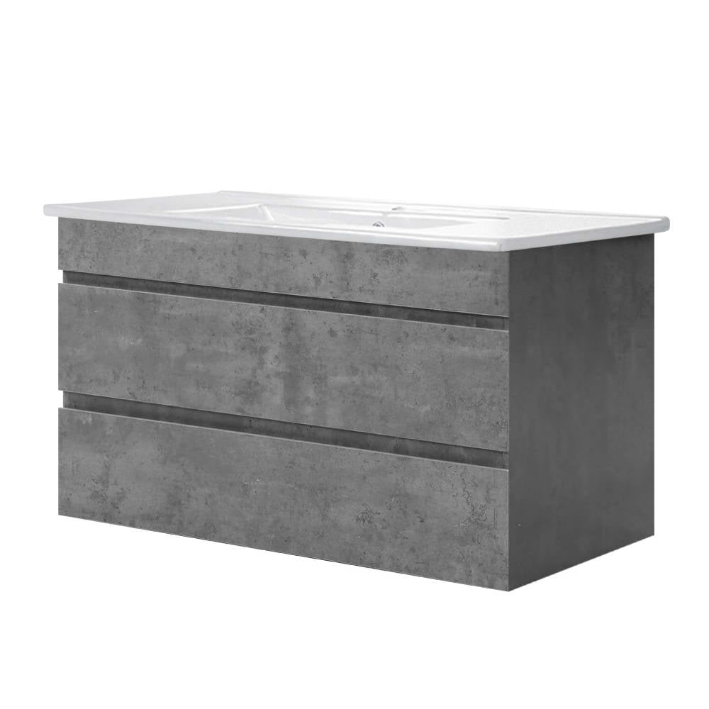 Cefito Vanity Unit 915mm with Basin Grey