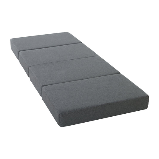 Giselle Bedding Foldable Mattress Folding Foam Single Grey