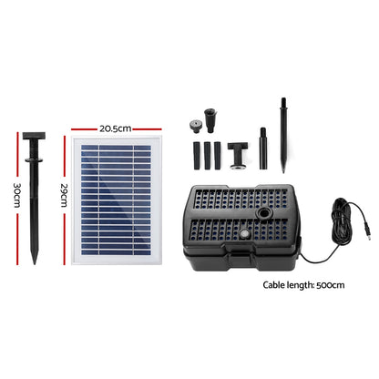 Gardeon Solar Pond Pump with Filter Box 4.6FT