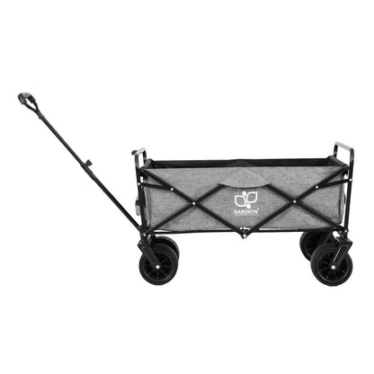 Gardeon Garden Cart with Cargo Net Grey