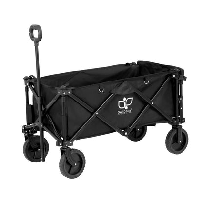 Gardeon Garden Cart with Opening Rear Black