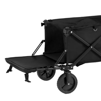 Gardeon Garden Cart with Opening Rear Black