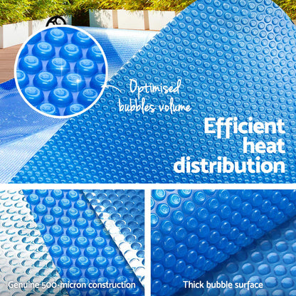 Aquabuddy 7x4M Solar Swimming Pool Cover 500 Micron Isothermal Blanket