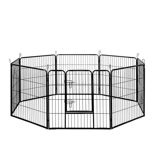 i.Pet 32" 8 Panel Dog Playpen Pet Exercise Cage Enclosure Fence Play Pen