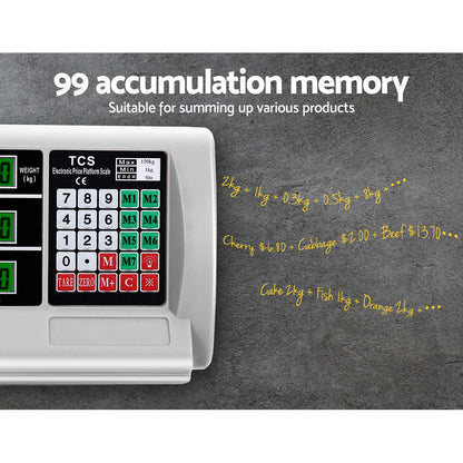 Emajin Platform Scales Digital 150KG Electronic Scale Counting LCD