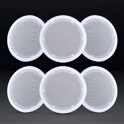 Giantz 6 Inch Ceiling Speakers In Wall Speaker Home Audio Stereos Tweeter 6pcs