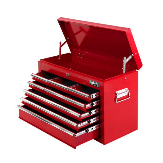 Giantz 9 Drawer Tool Box Cabinet Chest Toolbox Storage Garage Organiser Red