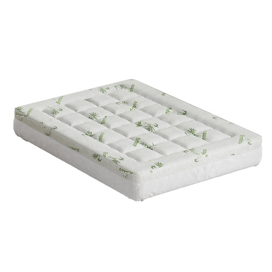 Giselle Bedding Mattress Topper Pillowtop Bamboo 7.5cm Double